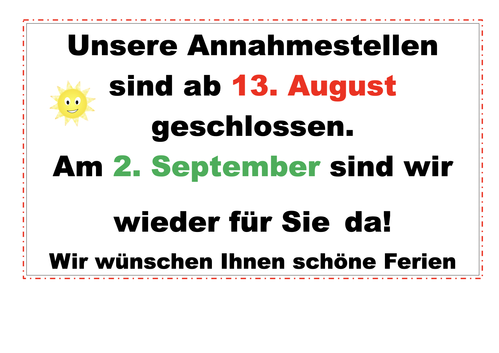 Sommerpause